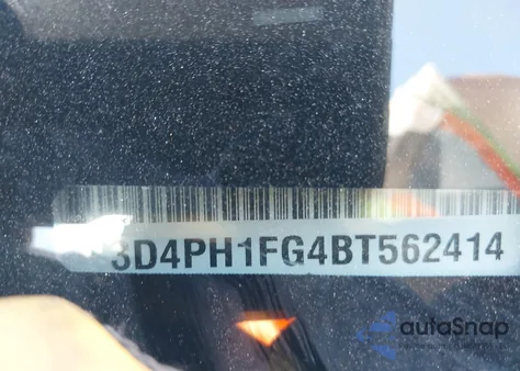 2011 Dodge Journey Mainstreet z USA, uszkodzony, nr VIN 3D4PH1FG4BT562414